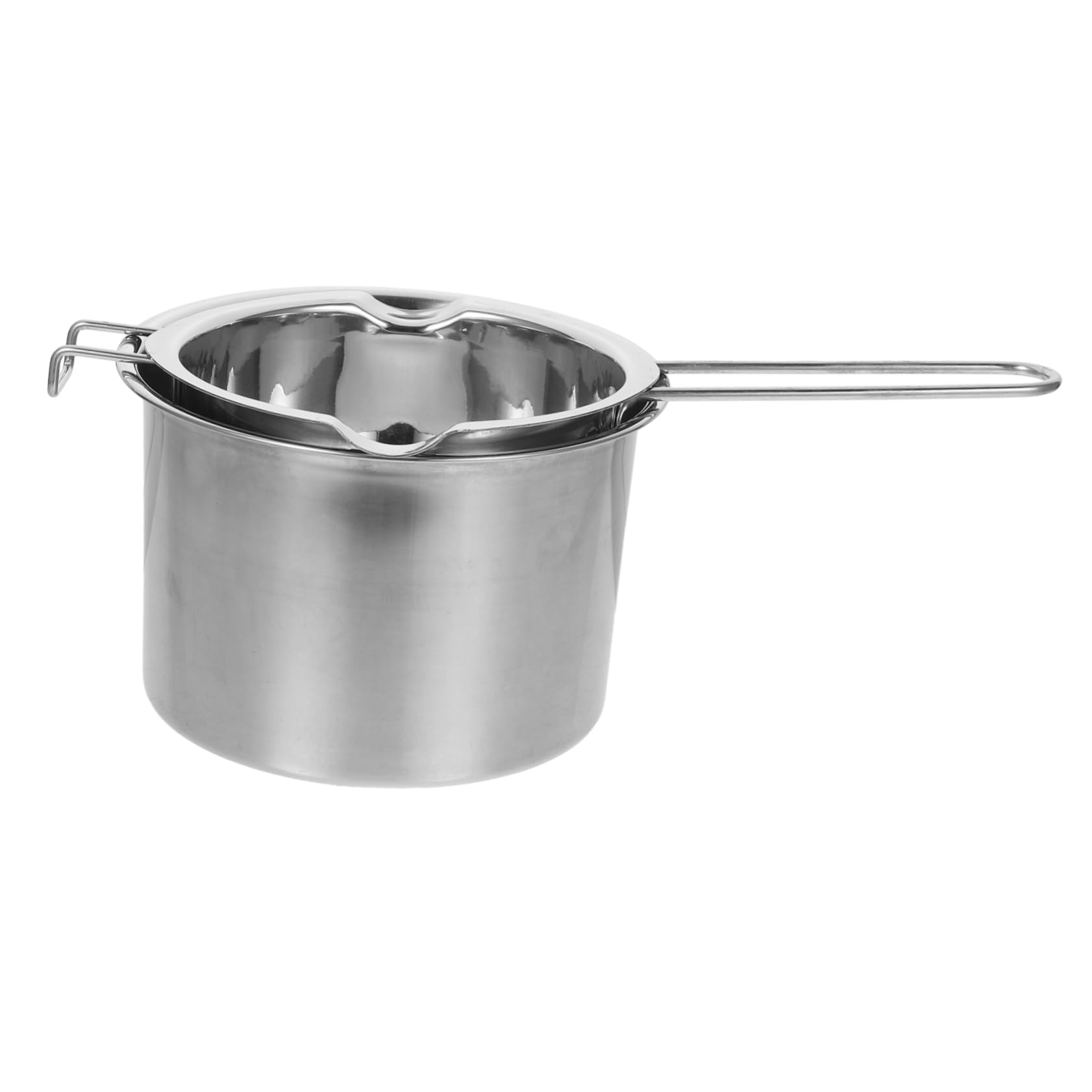 KONTONTY 1set Double Boiler Melting Pot Set Stainless Steel Wax Chocolate Melting Pot for Candle Making Candy Butter Cheese Compact Kitchen Gadget for Easy Heating and Cleaning