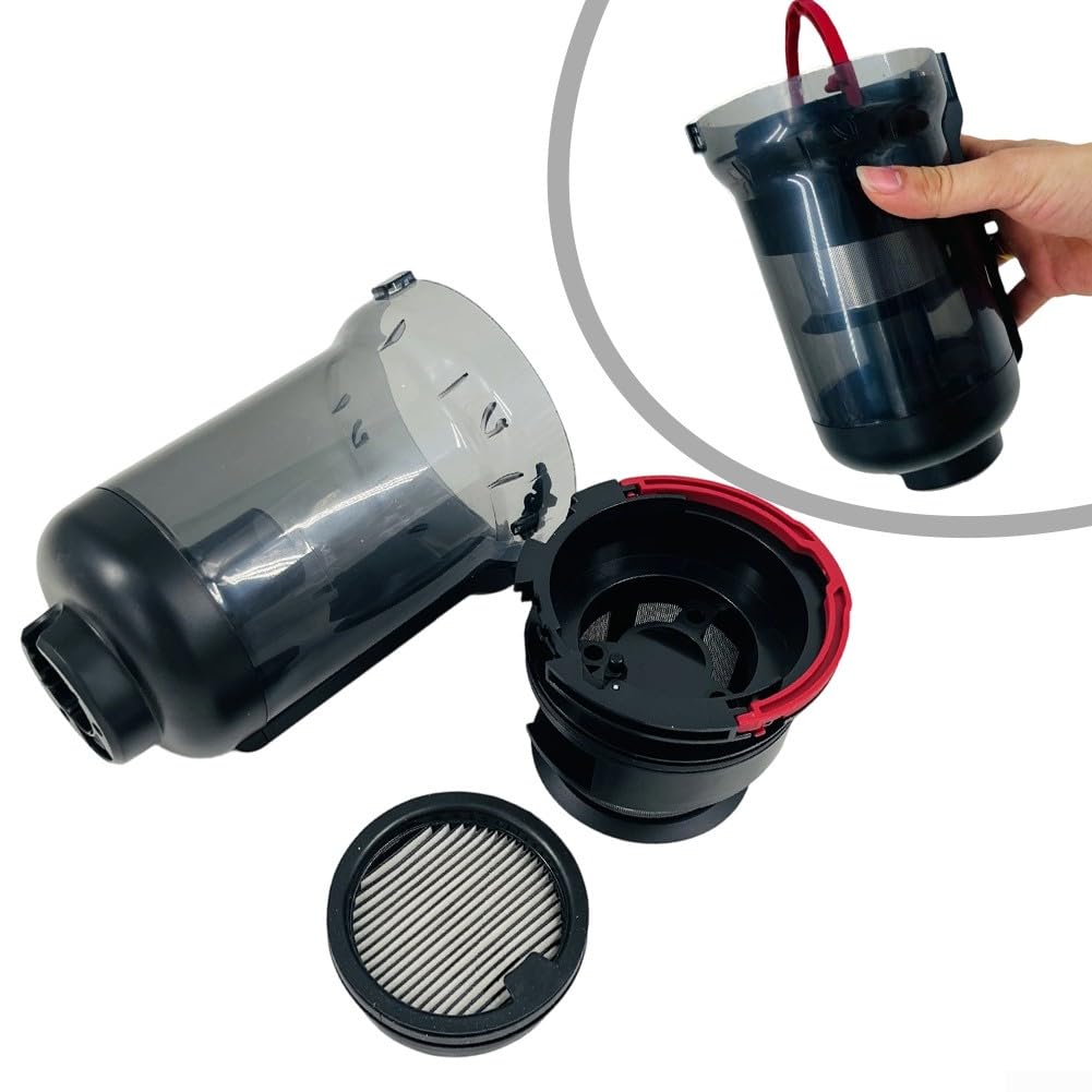 Niceminiwall Roborock para Dyad Pro Combo/Dyad Air Dust Cup Reemplazo impermeable transparente con multicono para ciclón y filtro HEPA lavable