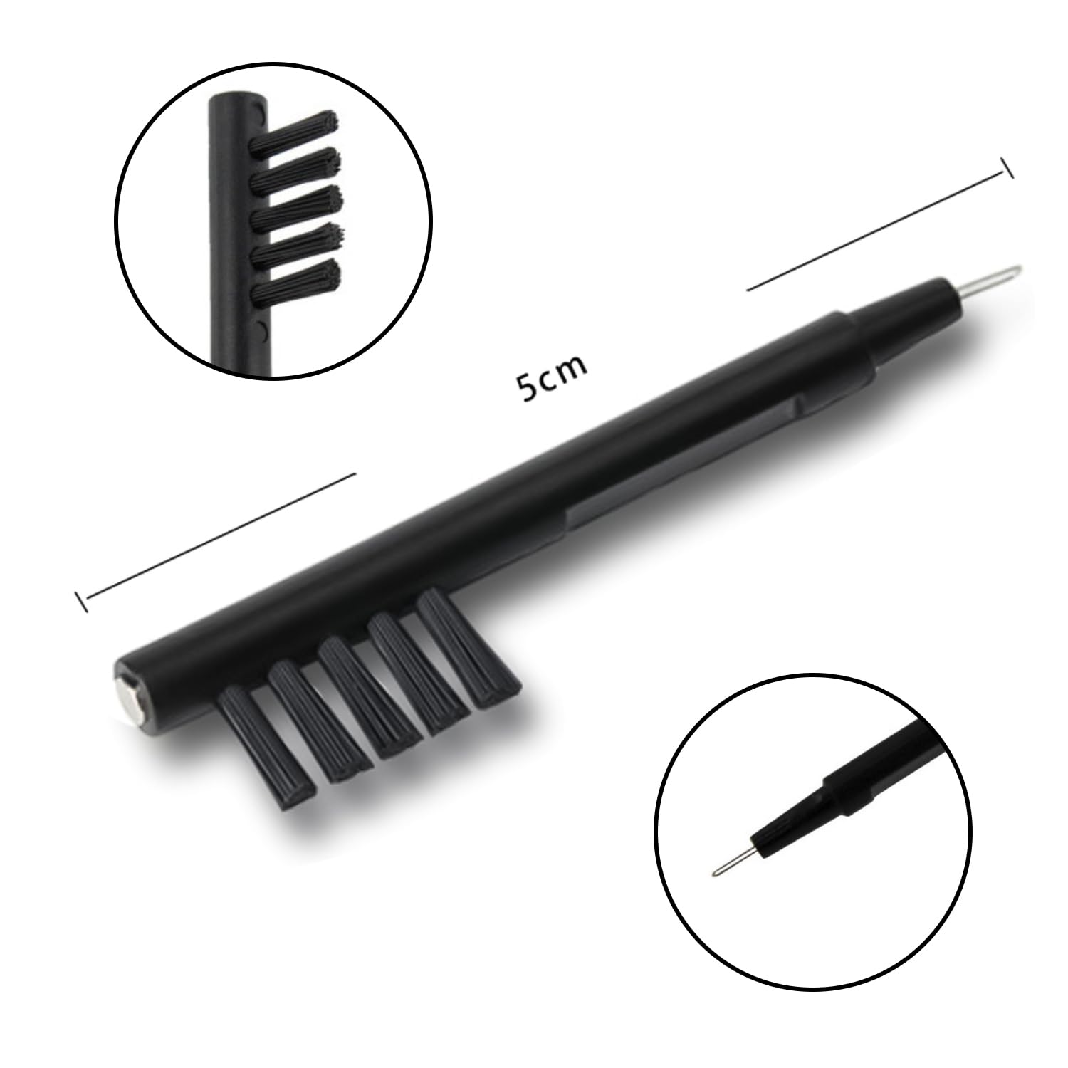 Lezevn 3Pcs Hearing Aid Cleaning Brush Tool Professional Hearing Amplifier Cleaning Brush Earpiece Earmold Vent Cleaner for Sound Tubes - Image 2