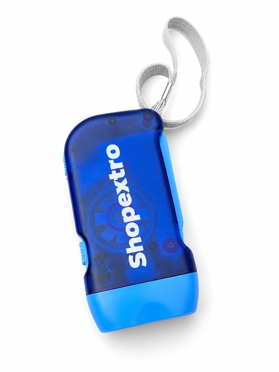 Shopextro Hand Crank Flashlight with Dual LED, Portable Dynamo Emergency Torch, Book Light for Kids with Wrist Strap for Reading, Camping, Travel, Study & Power Cuts, Blue (Pack of 1)-image-18