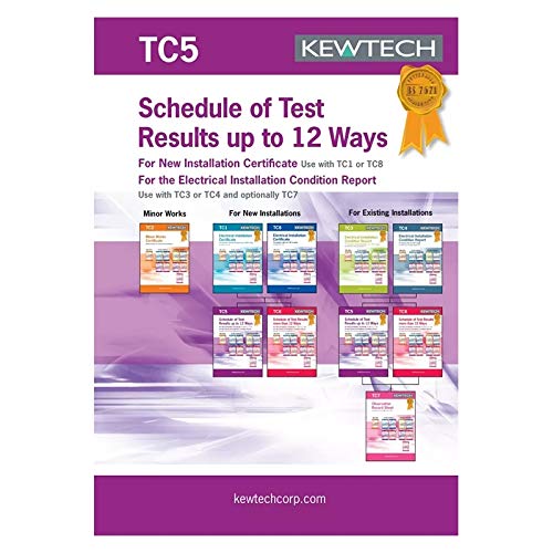 KewtechTC5 Inspection & Test Results 12 ways