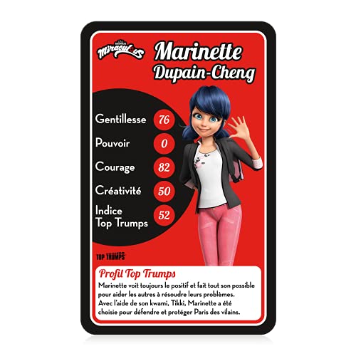 Winning Moves Top Trumps Miraculous Jeux de cartes Jeu de Société Jeu de batailles Jeu de voyage De 2 à 6 joueurs A partir de Version Française - vue 4