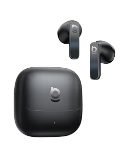 Baseus BS1 NC Semi-in-Ear Noise Cancelling Earbuds with Adaptive Hybrid ANC, No Ear Pressure, Hi-Res Audio (LDAC), 40H Playtime, 4g Ultra-Lightweight Fit, 6-Mic AI Clear Call - Amazon product rated Grade A