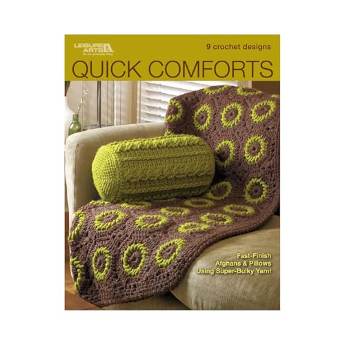Leisure Arts Quick Comforts 9 Crochet Designs...