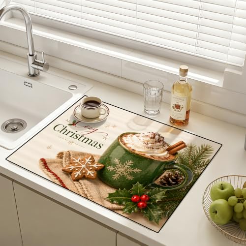 Image of Stove Top Cover for Electric Stove: 28''x20'' Stove Cover Elevate Your Kitchen Reliable Heat Protection,Non-Slip Kitchen Decor (HotCocoa)
