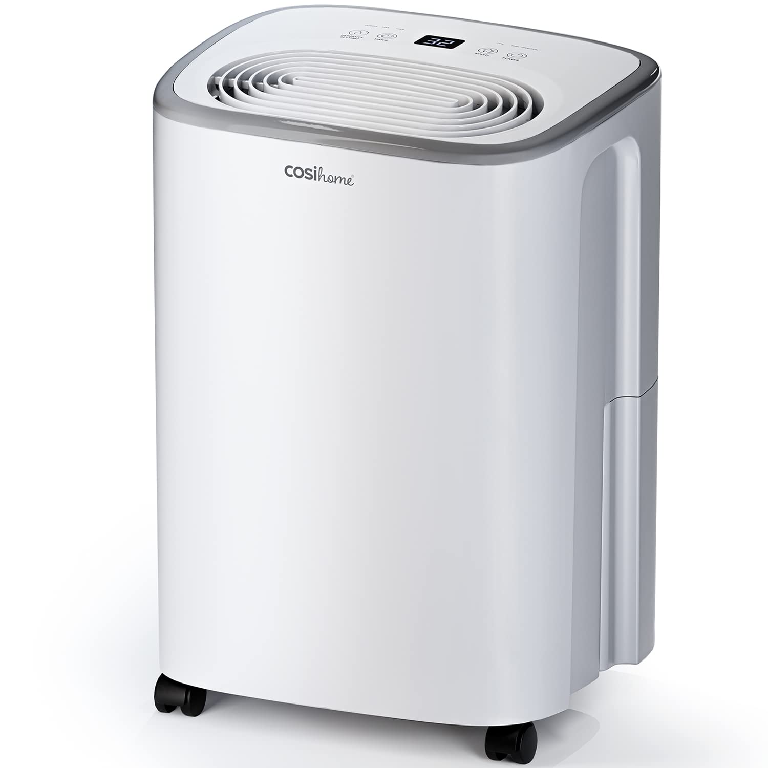 Osuszacz powietrza Cosi Home 12L/dobę - niskoenergetyczny osuszacz kompresorowy ze zbiornikiem na wodę o pojemności 2,5 l do usuwania wilgoci, pleśni i skroplin - do domu, kuchni, łazienki i biura