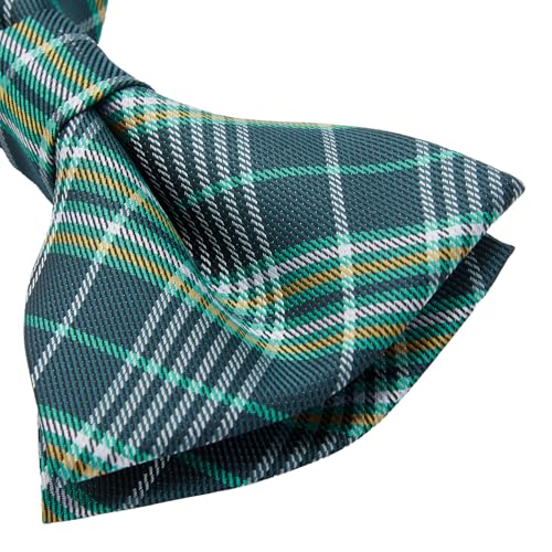 Image of HISDERN Bow Ties for Men Pretied Bowties Classic Formal Business Bow Tie Adjustable Tuxedo Bowtie for Wedding Party