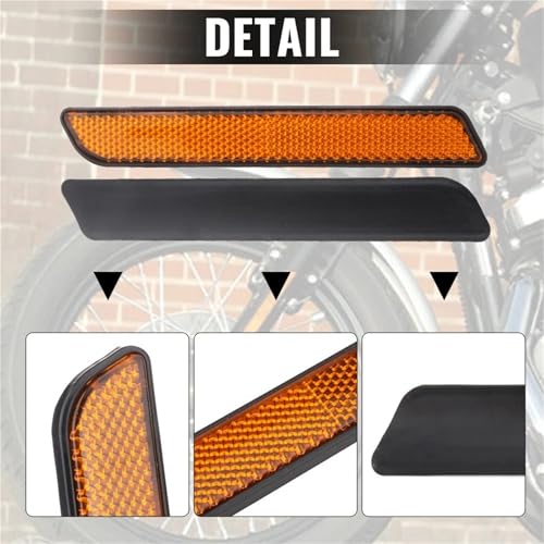 Reflector de horquilla delantera para Harley Dyna Softail y Touring 3