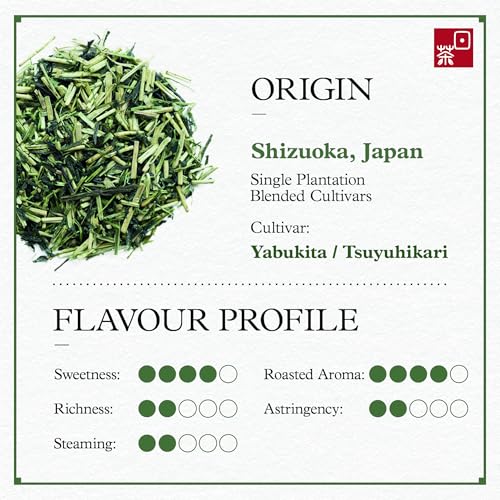 Image of Ocha & Co. Organic Kukicha Twig Tea - Organic Green Tea from Stems & Leaf - Loose Leaf Japanese Green Tea - Nutty, Honey and Citrus Taste Twig Tea,100g /3.5oz