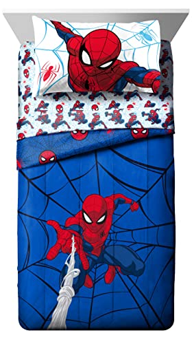 image for Jay Franco Marvel Spiderman Webtastic 7 Piece Full Size Bed Set - Incl