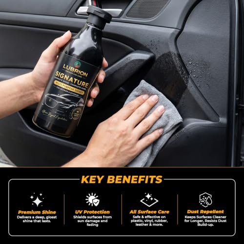 Image of Signature Multi Purpose Shiner - Premium Car Polish for Interior & Exterior, UV Protectant & Dust Repellent for Plastic, Vinyl & Leather | 300ml