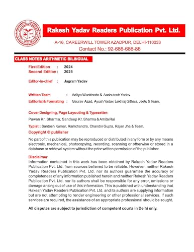 byRakesh Yadav(Author)Format:Unknown Binding Class Notes Arithmetic - Image 3