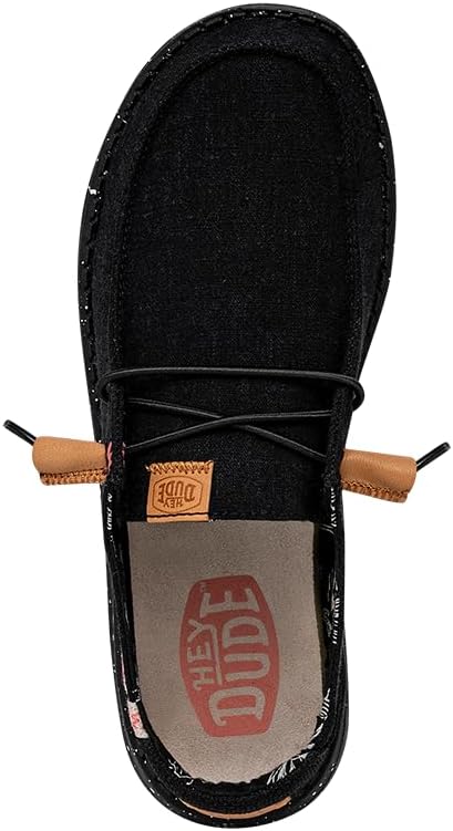 HEYDUDE Women's Wendy Washed Canvas | Women’s Shoes | Women’s Lace Up Loafers | Comfortable & Light-Weight