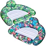 FindUWill Inflatable Pool Float Chair 2 Pack, Soft Fabric Quick Drying Covered Floating Lounge...