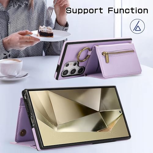 Coque Galaxy S23 Ultra Asuwish finition mate violette haute précision - 5