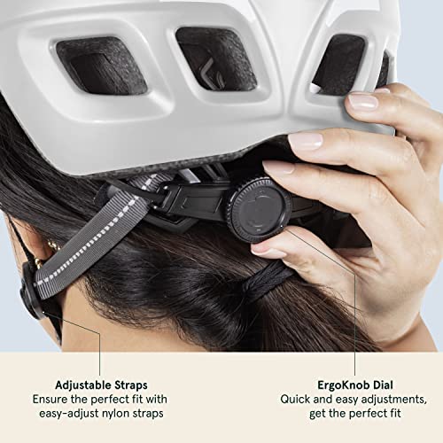 Image of Retrospec Lennon Adult Bike Helmet with LED Safety Light Adjustable Dial & Removable Visor - Adjustable Bicycle Cycling Helmet for Men & Women