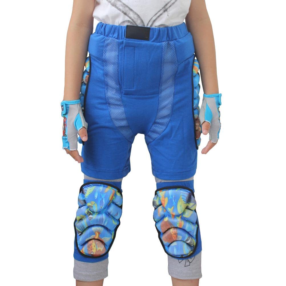 Pantalones cortos protectores acolchados para niños, pantalones cortos acolchados para niños Protección de la cadera Pantalones cortos de EVA Equipo de protección para patinaje Esquí Skateboarding