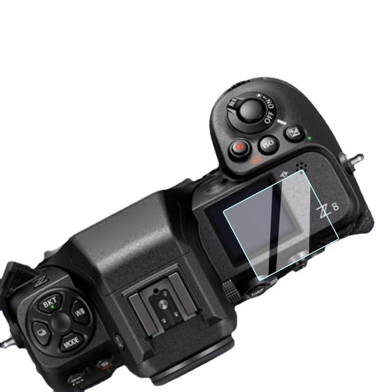 9H 2.5D Anti-Scratch Tempered Glass CameraLCD Screen Film/Shoulder Top Screen Film For Nikon Z9 Z8 Z7 Z7II etc (2 Pcs-Small screen,For Z6II)