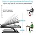 Homder Laptop Stand,Multi-Angle Adjustable Laptop Stand with Heat-Vent, Ergonomic Portable Foldable Laptop Riser for Desk Compatible with MacBook, Air, Pro,Surface Laptop up to 15.6 inches
