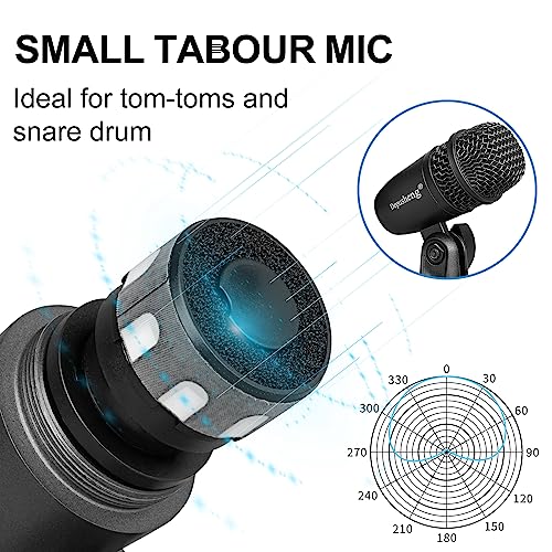 Microphone de batterie Depusheng 7 pièces pour capturer chaque nuance des percussions - 4