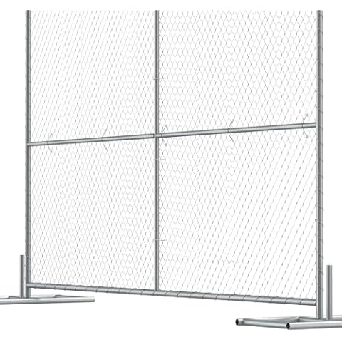 Crowd Control Warehouse Link Fence Kit - Durable Security Solution - 5 Count Cover