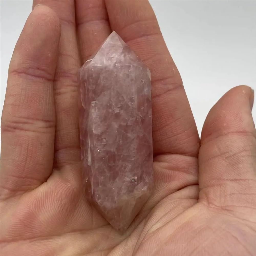 LLBOGRGGN Stone Powder Crystal Hexagonal Prism Primitive Double Pointed Column Horse Powder(600g)