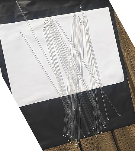 30pcs 1/8" x1/8" x12in 3mm Clear Acrylic Square Rods PLEXIGLASS Lucite Plastic Rod