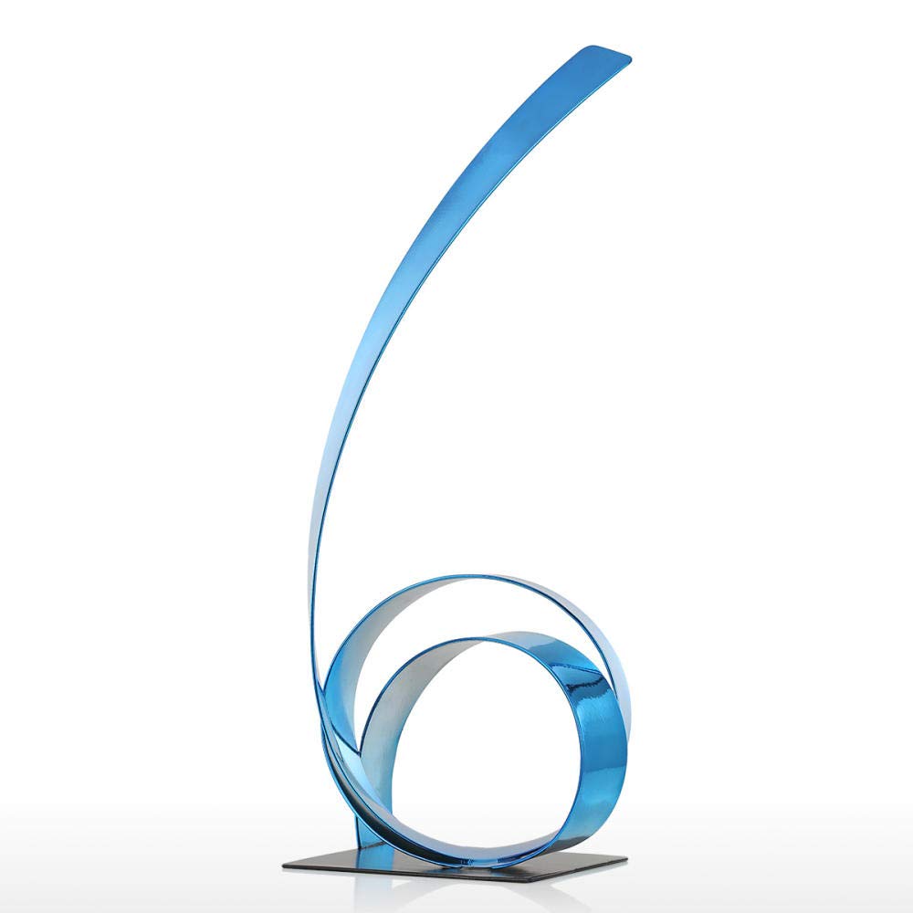 The Rising Ribbon Escultura de metal de hierro moderna escultura abstracta escultura decoración de artesanía adorno