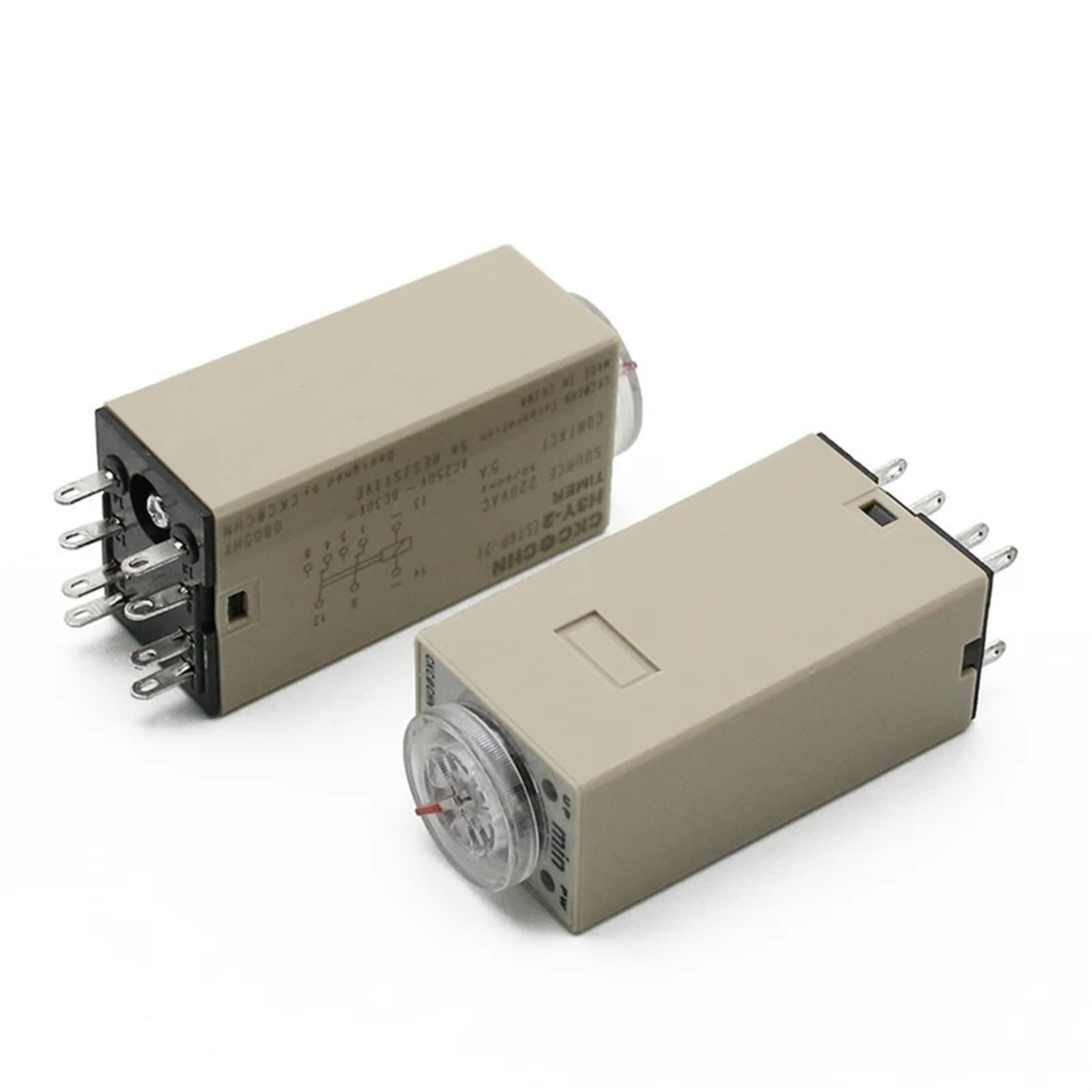 Minuterie de temporisation H3Y-2 AC 220V avec bouton rotatif réglable