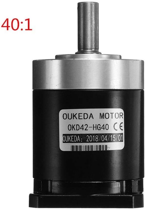 Stable performance Nema 42 Planetary Reduction Gear Motor Ratio 5:1 10:1 15:1 20:1 25:1 30:1 40:1 50:1 100:1-15:1,Durable and high quality (Size : 40:1)