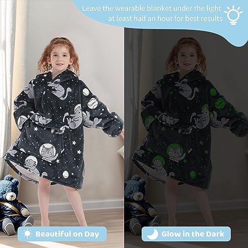 IvyH Wearable Blanket Hoodie Oversized Hooded Blanket Soft Warm Fleece Hoodie Blanket Comfy Hoodie With Giant Front Pocket 7 51V9AnlebLL. AC