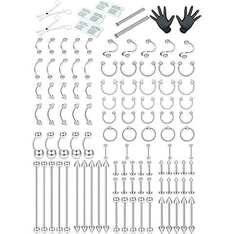 Kit Piercing Profesional MILACOLATO 100 Piezas Cover