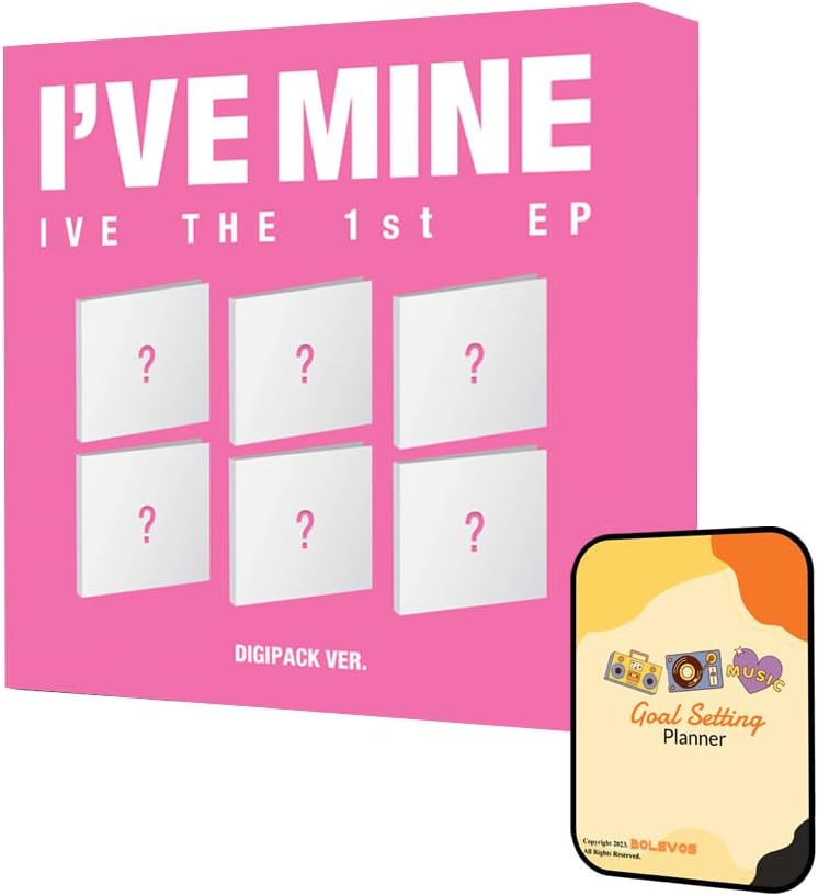 IVE I'VE MINE Album [Digipack ver. (LIZ ver.)]+Pre Order Benefits+BolsVos Exclusive K-POP Inspired Digital Merches (Goal Setting Planner, Sticker Pack)