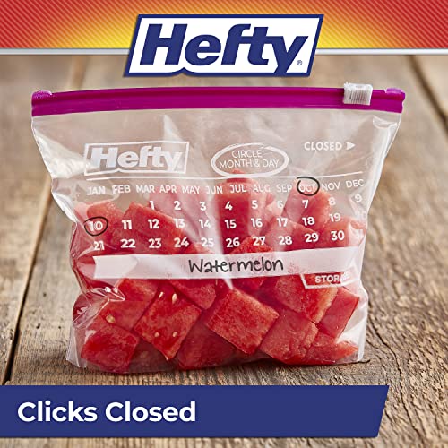 Hefty Slider Calendar Storage Bags,Quart Size,320 Total,40 Count (Pack of 8) - image 6