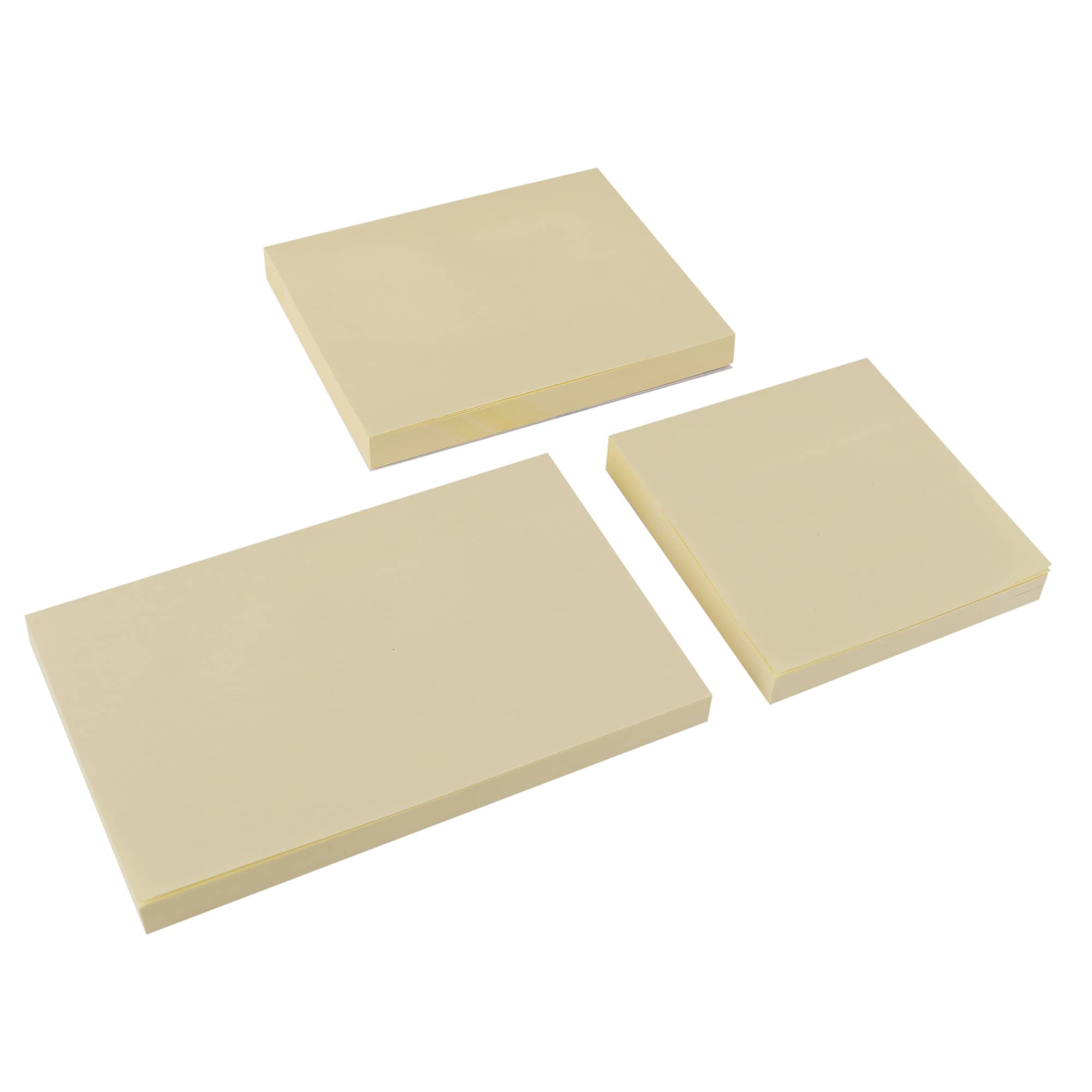 Amazon Brand โ Umi Sticky Notes Pads, Waterproof, See Through Memo Pads (3 Pcs Yellow Sticky Note Pad Set)