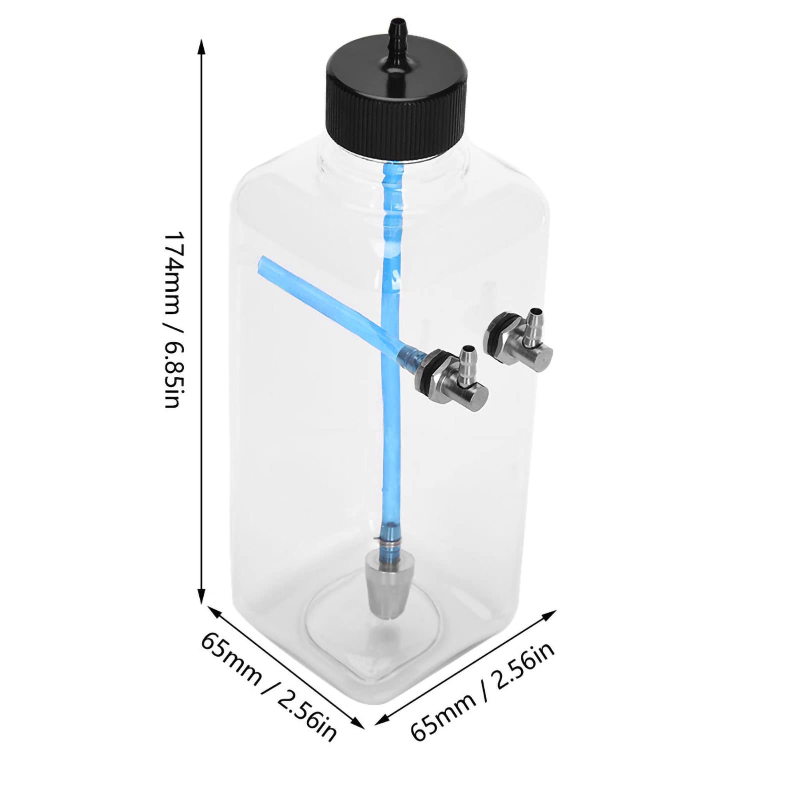 RiToEasysports Réservoir de Carburant RC, Pièces D'accessoires de Modèle de Télécommande Réservoir de Carburant en Plastique Transparent pour Avion RC (500 ML (pour Les Avions 50-70cc))