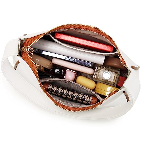 Image of CYHTWSDJ Shoulder Bags for Women, Cute Hobo Tote Handbag Mini Clutch Purse with Zipper Closure