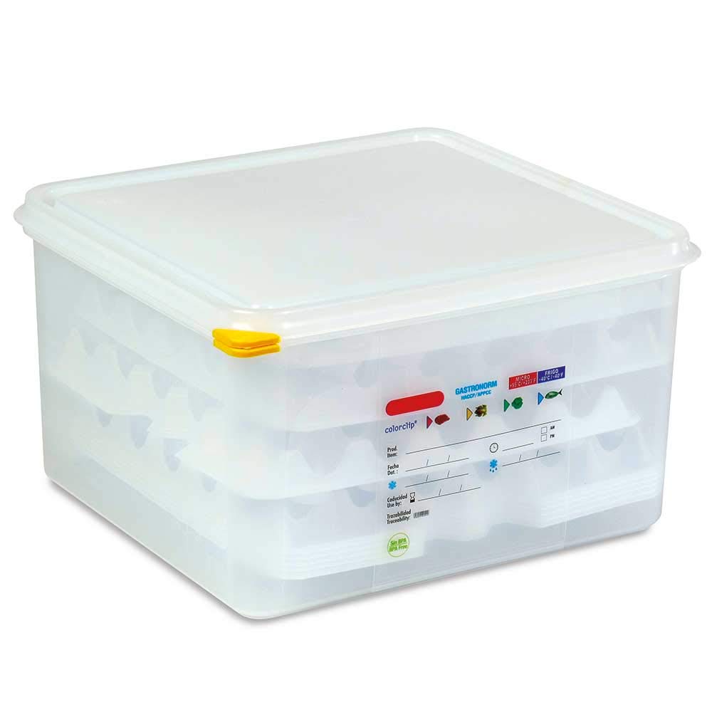 2 cajas de transporte para huevos (largo x ancho x alto) 354 x 325 x 200 mm, recipiente de tamaño Gastronorm GN 2/3, plástico de polipropileno (PP)