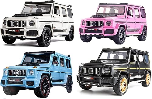 Image of Brabus 700 Mercedes-Benz AMG G63 Benz Model Car Gwagon 1:32 Exclusive Alloy Metal Pull Back Die-cast Car Diecast Metal Pullback Toy car with Openable Doors & Light Music【Colors as Per Stock】