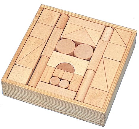 (未使用･未開封品)引車積木 引き車のつみき（積み木）24P〜赤ちゃんに安全な日本製の木の