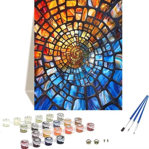 LUOLYYEI Pintar por Números Adultos Sueño Cuadros para Pintar por Pintar por Numeros Niños Color Números Equipo de Bricolaje Acrílica al óleo Pintura por Números en Lienzo 30x40 CM 6-1