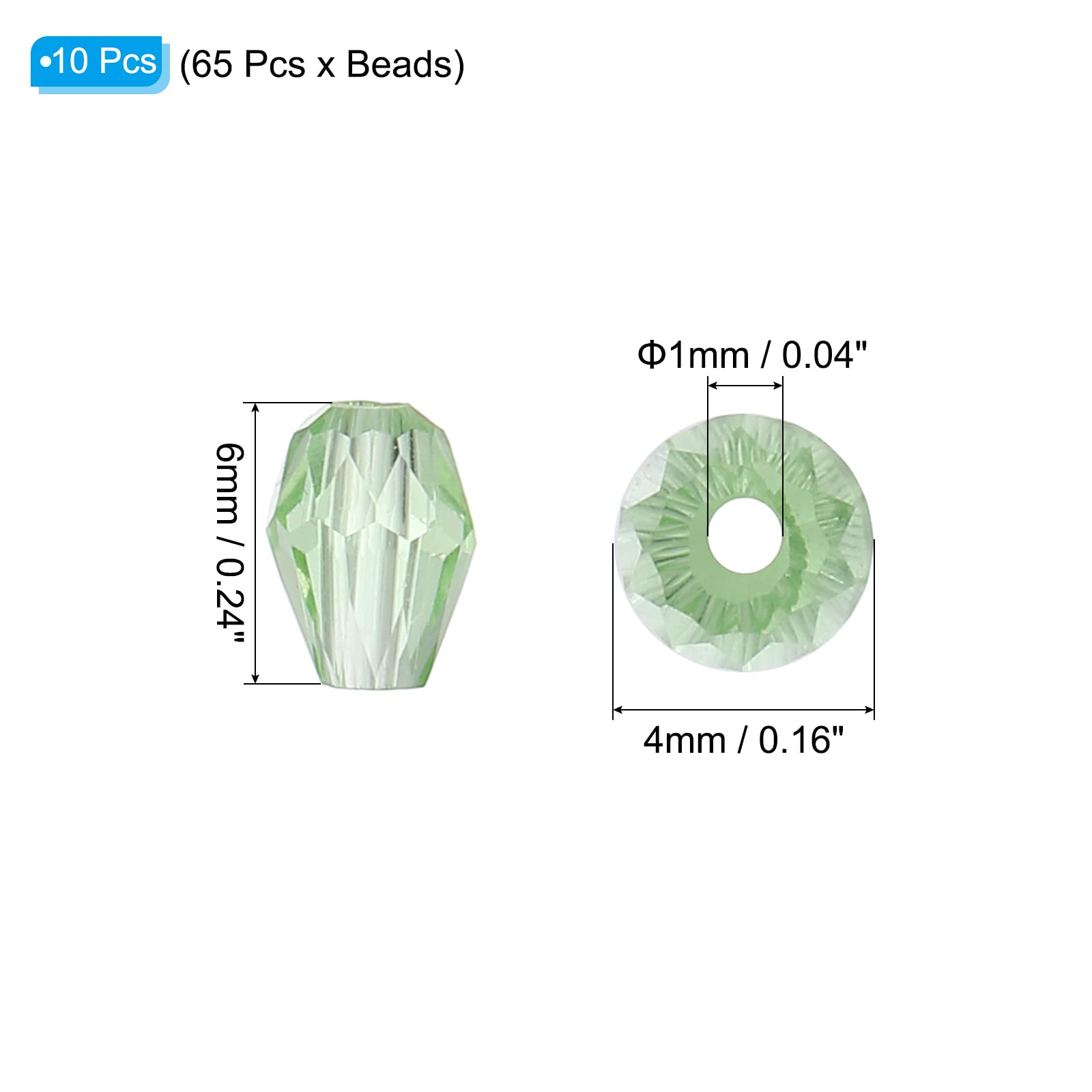 PATIKIL Teardrop Faceted Beads - Image 2