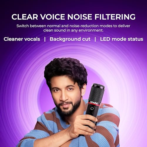 Image of Digitek DM-501 USB Podcast & Gaming Condenser Microphone Kit with Arm & Pop Filter, High Sensitivity, Noise Cancellation, Vol Adjustment & Mute, Use with PS4, PS5,PC & Smartphone for Live Streaming