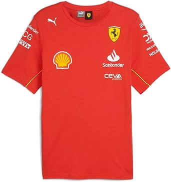 Fuel For Fans Scuderia Ferrari F1 Mens Team Tee 2024 Red