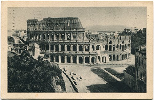 1910 Roma Colosseo Anfiteatro Flavio Esterno Paesaggio Città FP B/N VG Cartolina Postale