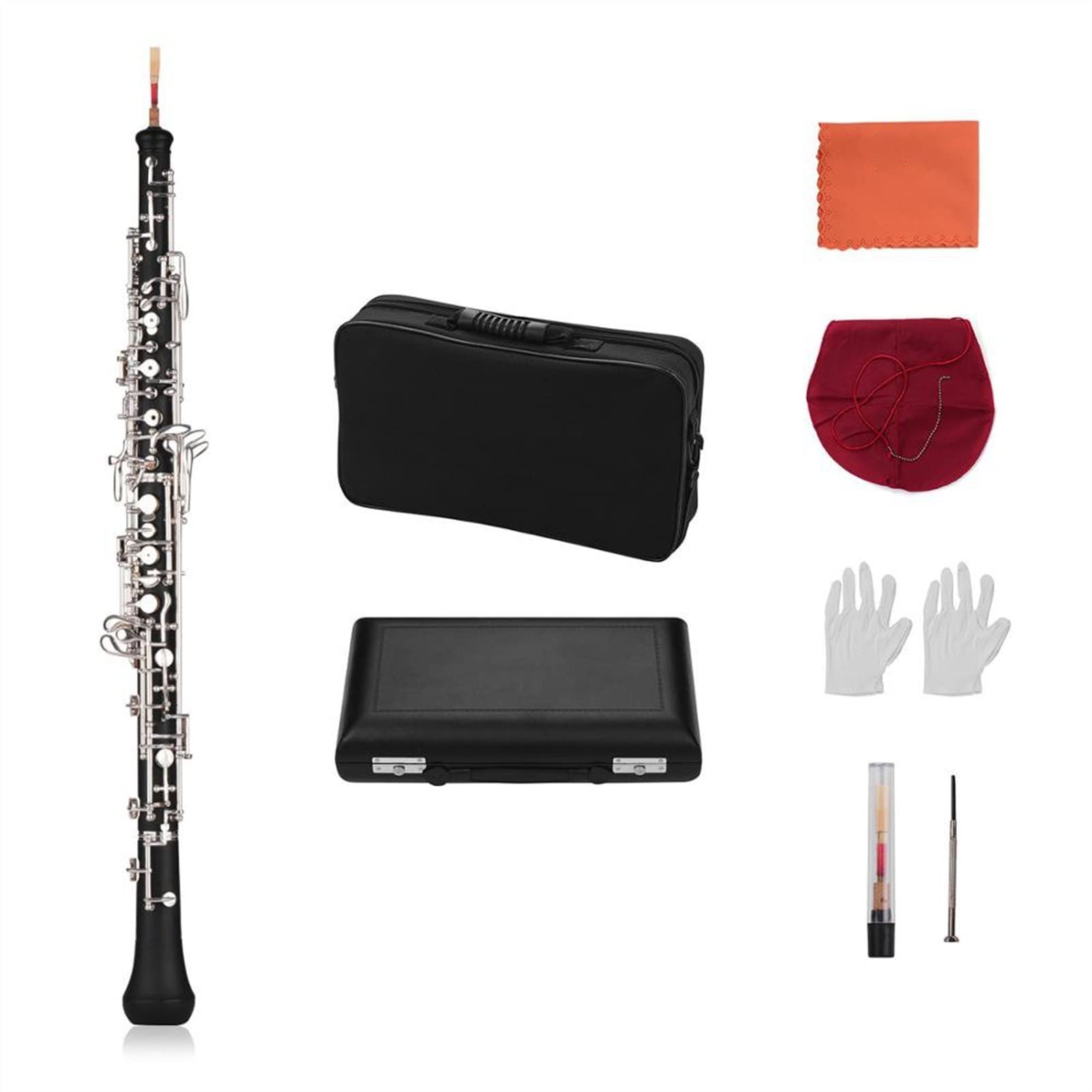 Strumento Oboe Strumento in Pelle con Tasti Semi-automatizzati in Stile Professionale con Tasti Semi-Automatici con Tasti Semi-Automatici con Guantoni con Guantoni Ad Oboe Reed Principiante di