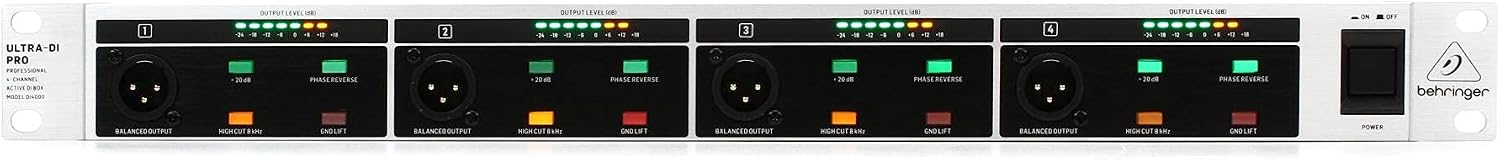 Behringer ULTRA-DI PRO DI 4000 V2 Professional 4 Channel Active DI Box