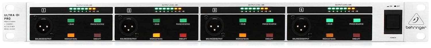 Behringer ULTRA-DI PRO DI 4000 V2 Professional 4 Channel Active DI-Box