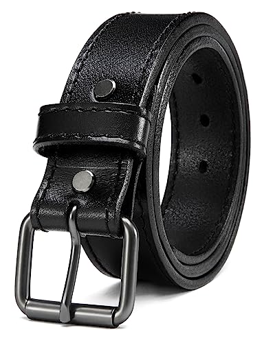 YOETEY Leather Gun Belt for Men - 1.5' Black Heavy...