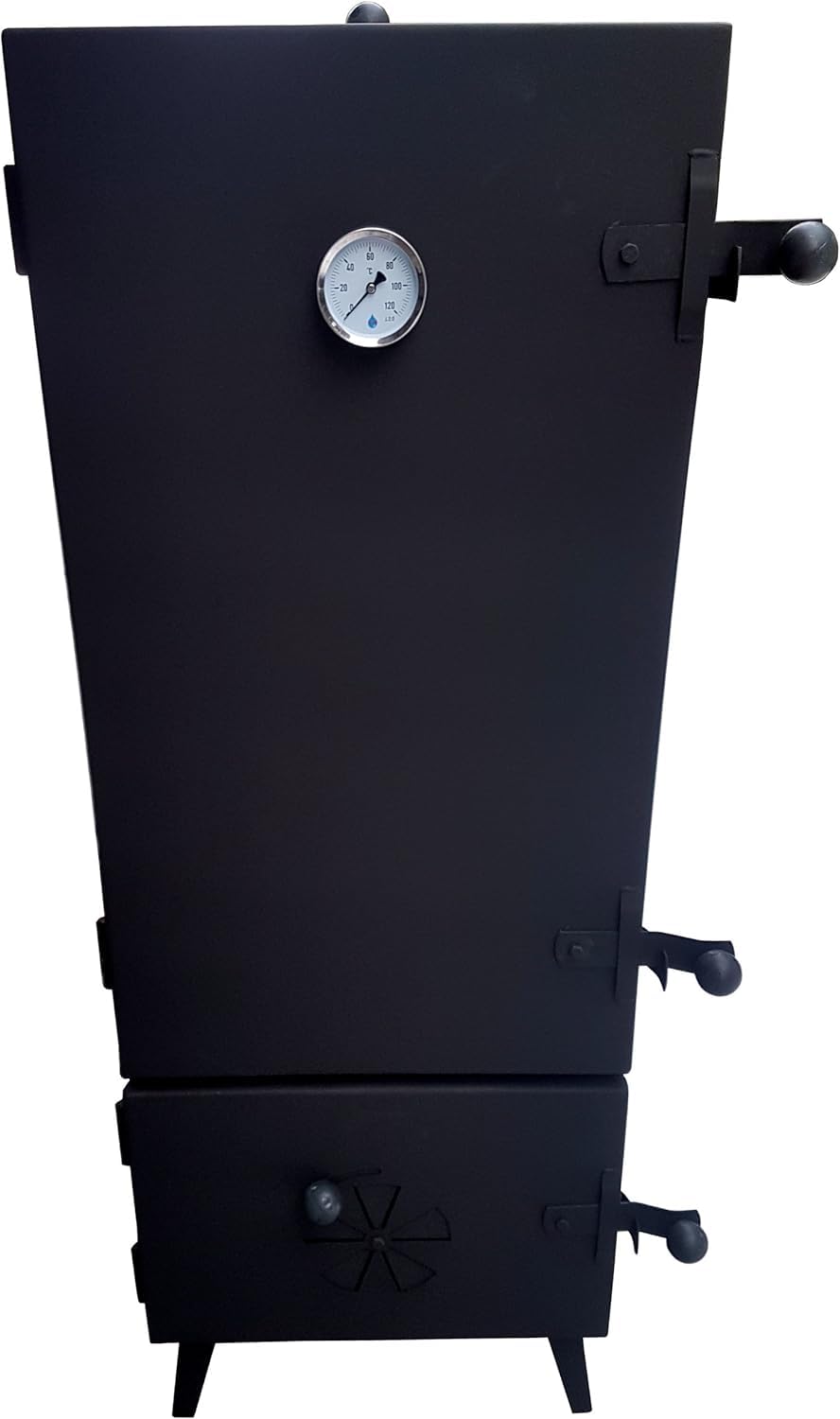 Stahl Räucherkammer 112x45x43 cm Räucherschrank Räucherofen mobil Premium